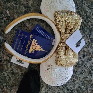 50TH Anniversary White Disney Mouse Ears
